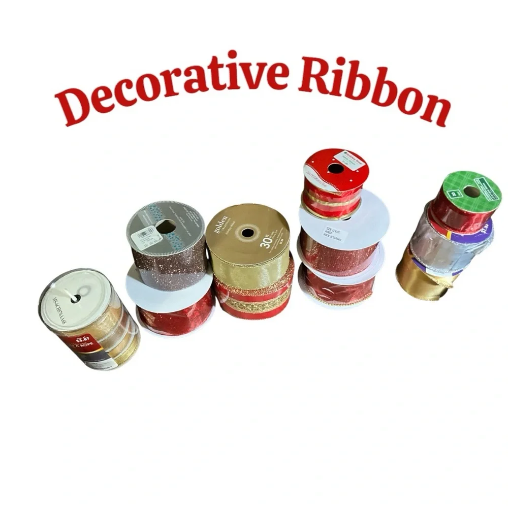 Assorted Decorative Ribbon Lot of 11 Unused